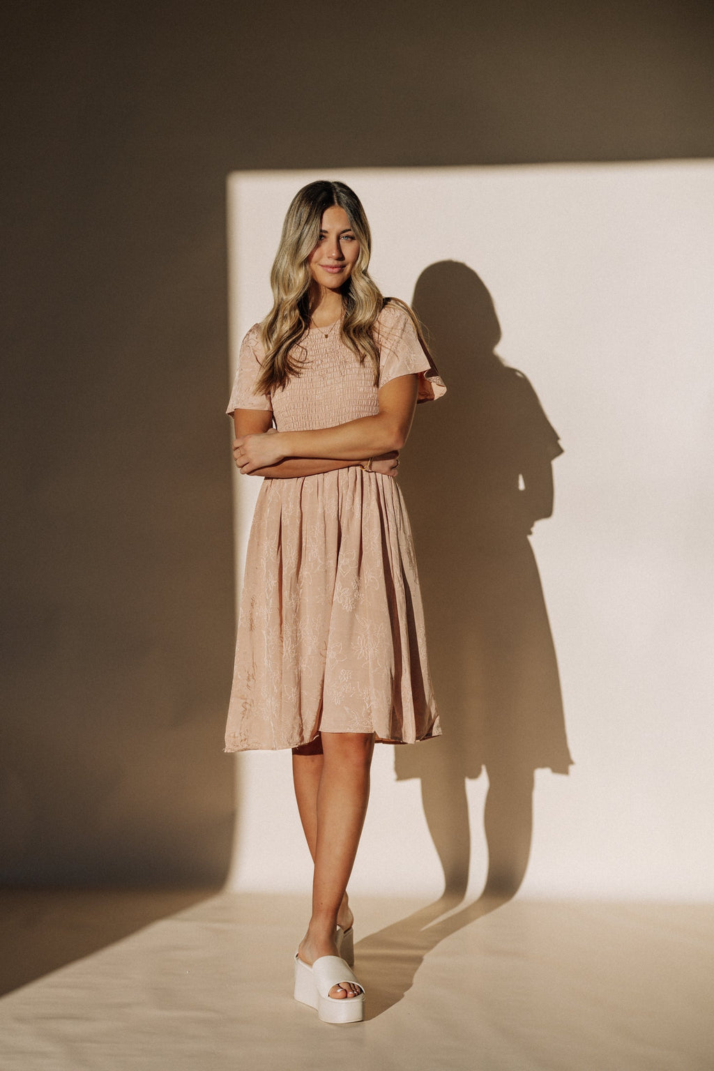 Maylee Dress in Apricot