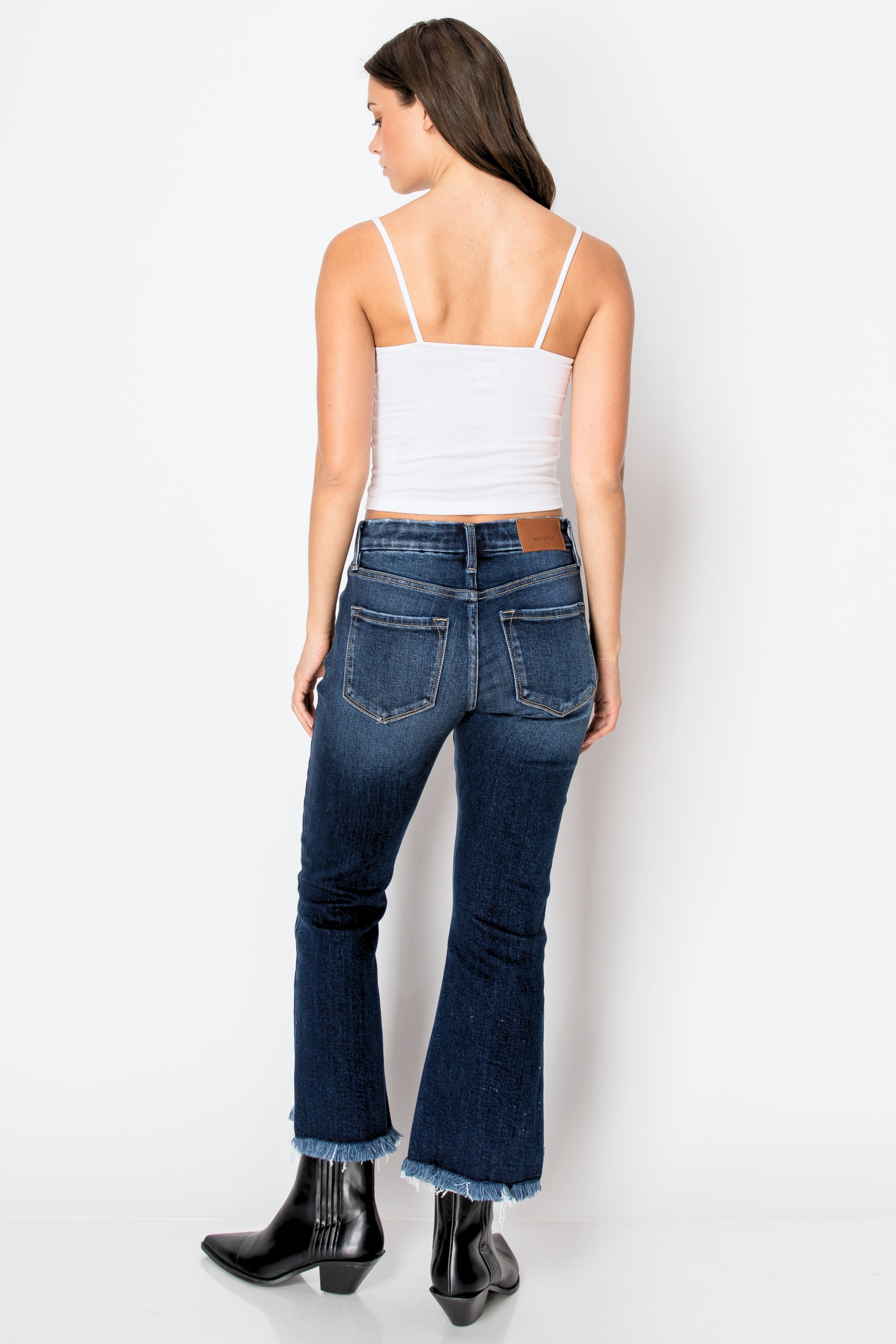 Corset ECO Friendly Colle High Rise Crop Flare Jeans