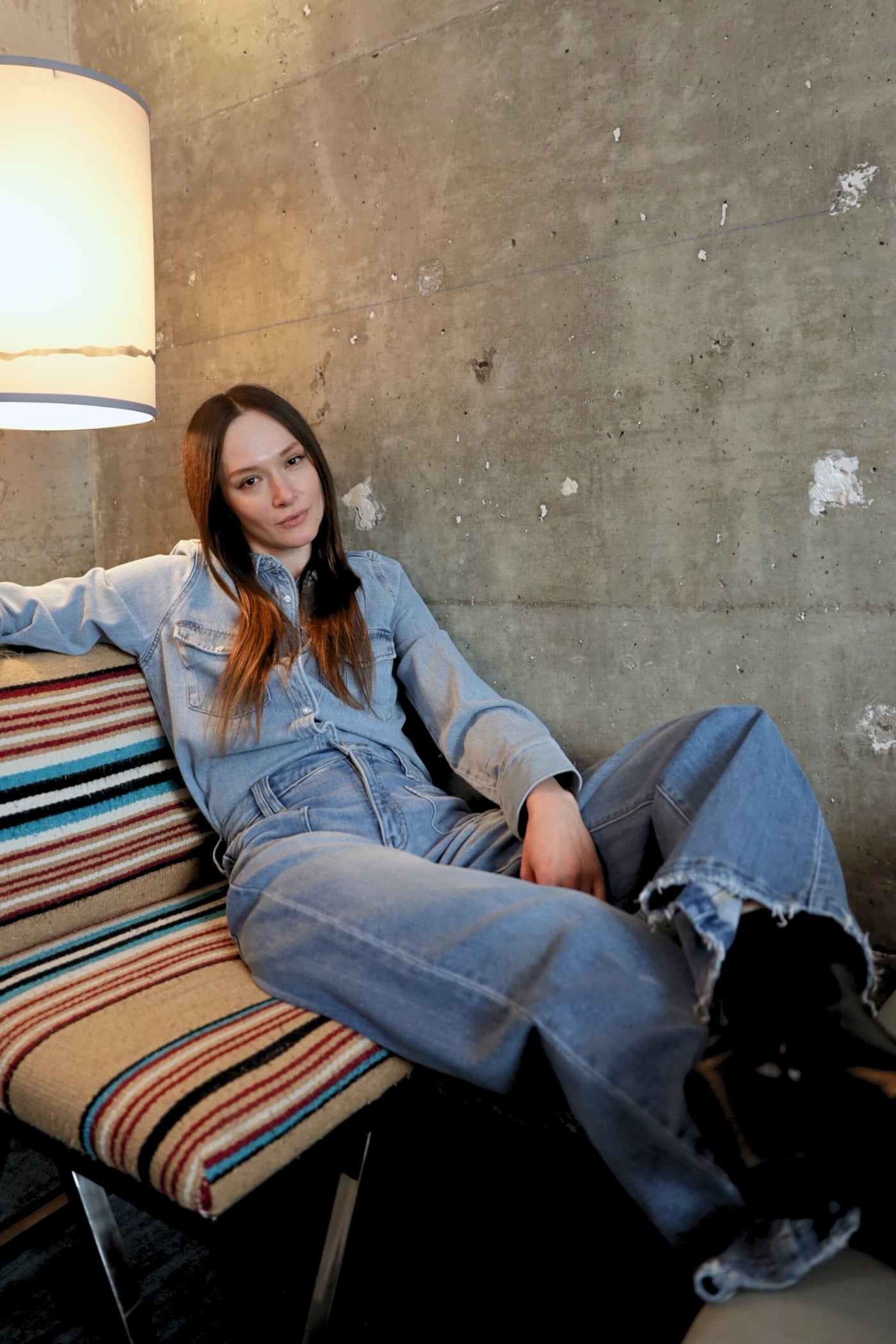 Eco Friendly Fabric High Rise Slim Palazzo Jeans