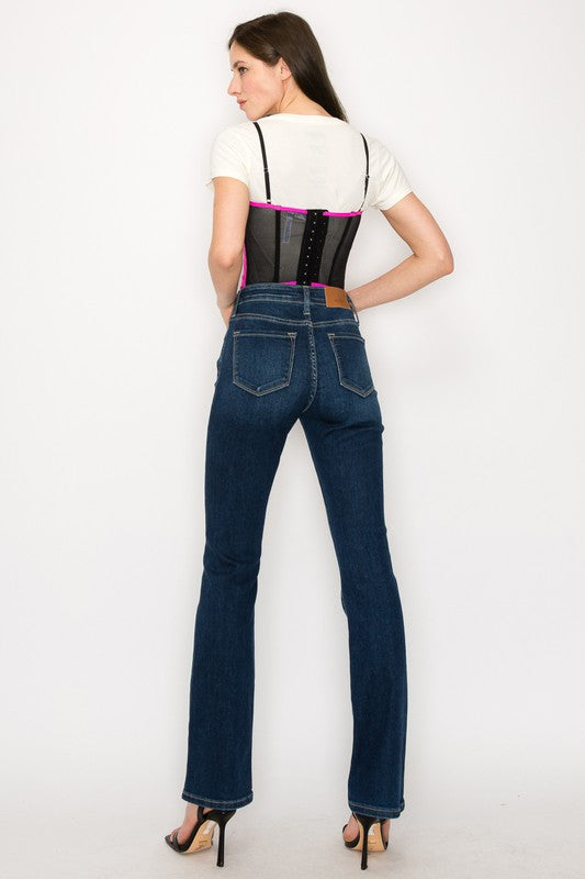 Allison High Rise Skinny Bootcut Jeans