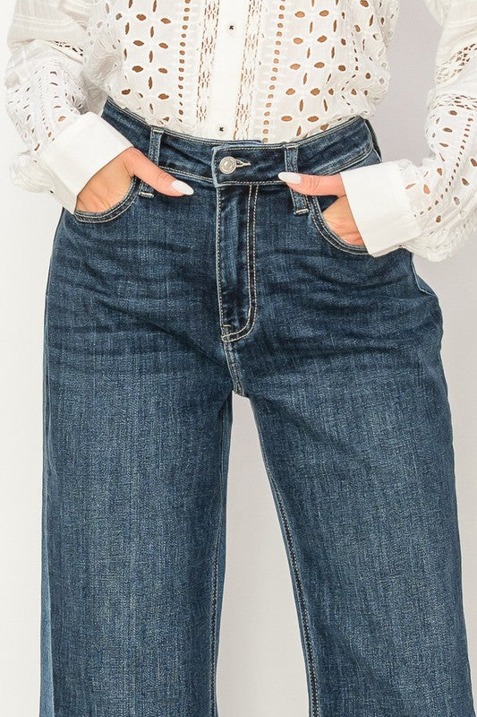 Juliana 90 Wide High Rise Relaxed Wide Leg Jeans