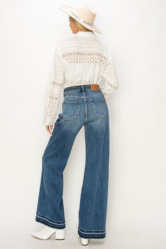 Juliana 90 Wide High Rise Relaxed Wide Leg Jeans