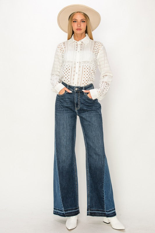 Juliana 90 Wide High Rise Relaxed Wide Leg Jeans