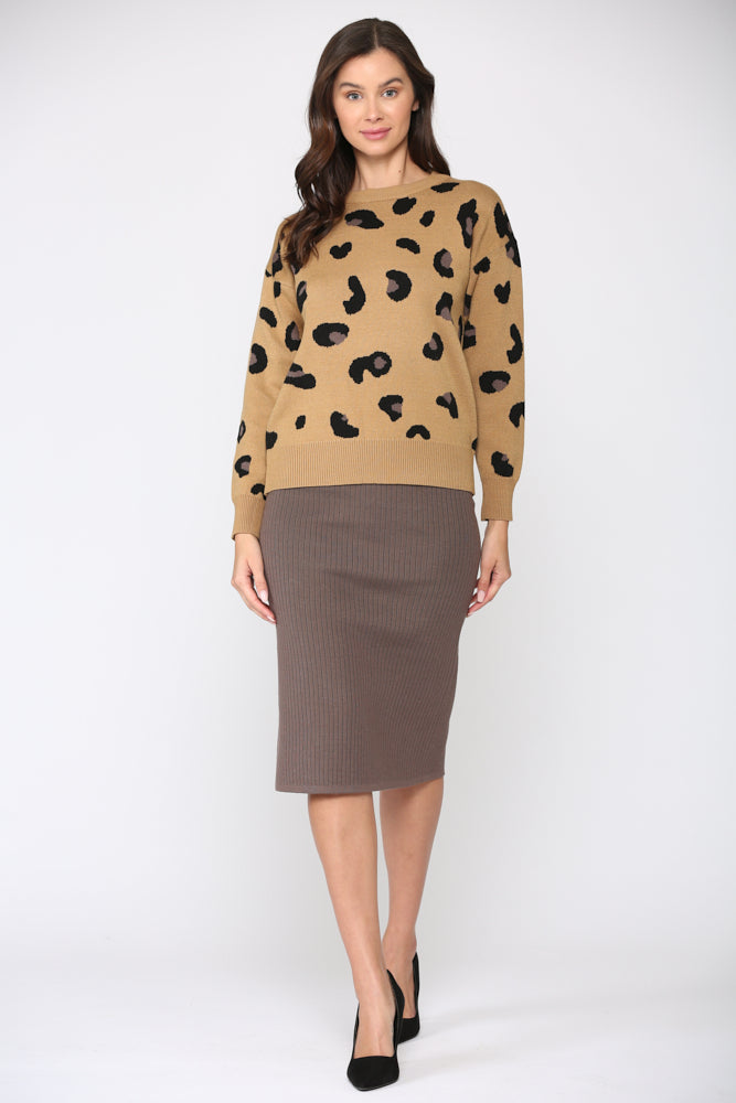 Shantelle Stretch Thick Ribbed Skirt