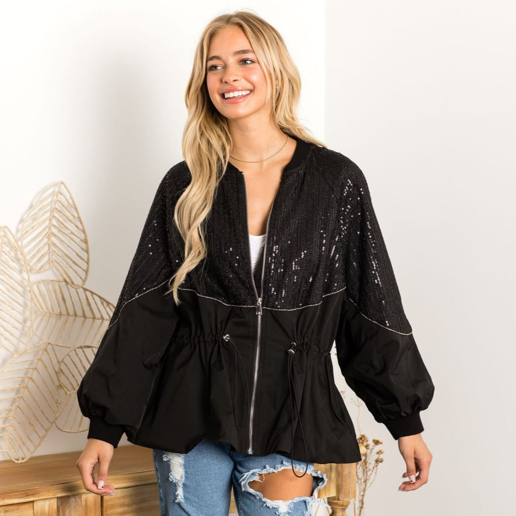 Jane Woven Sequin Jacket