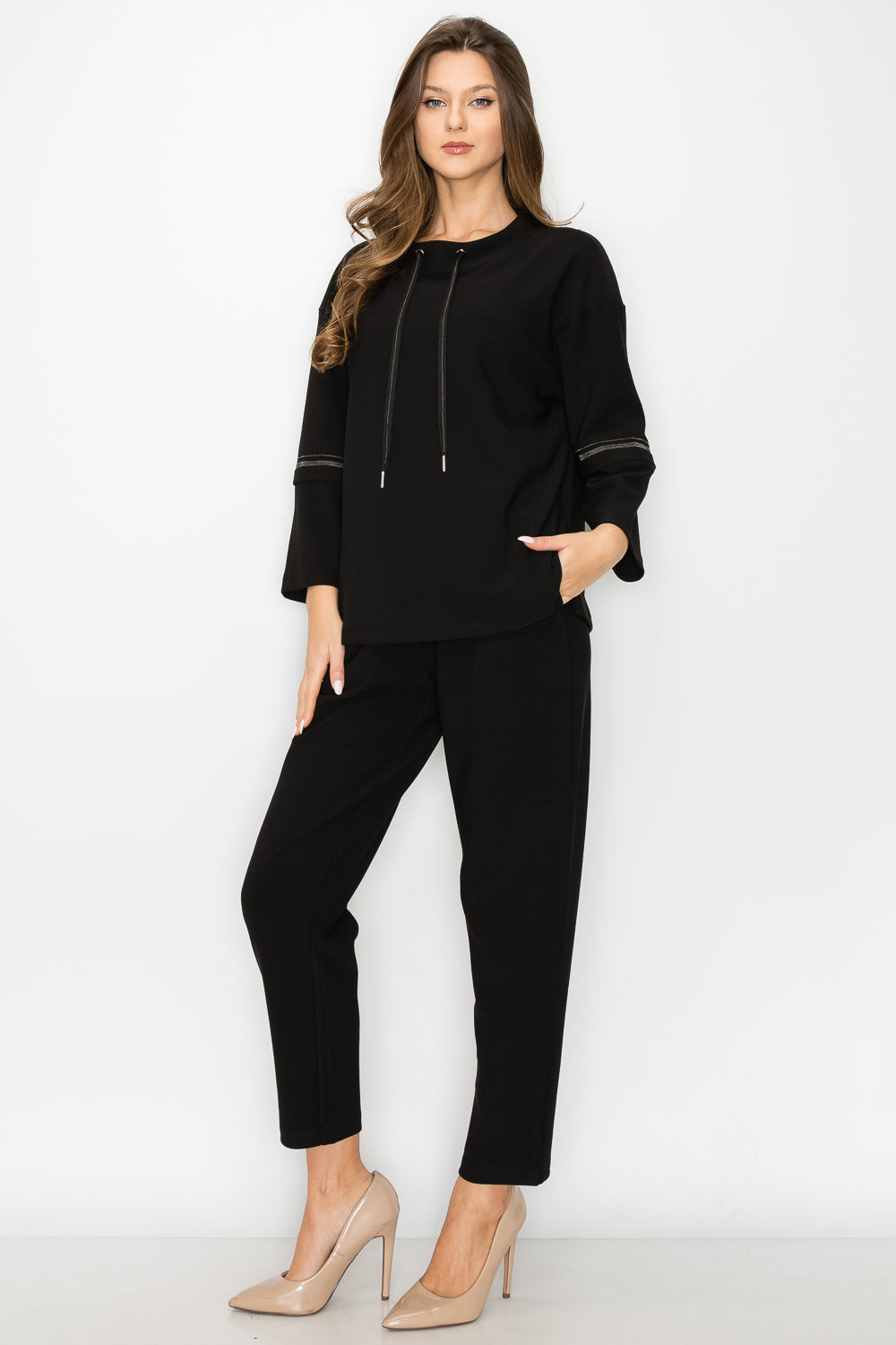 Kellie Stretch Crepe Knit Pant