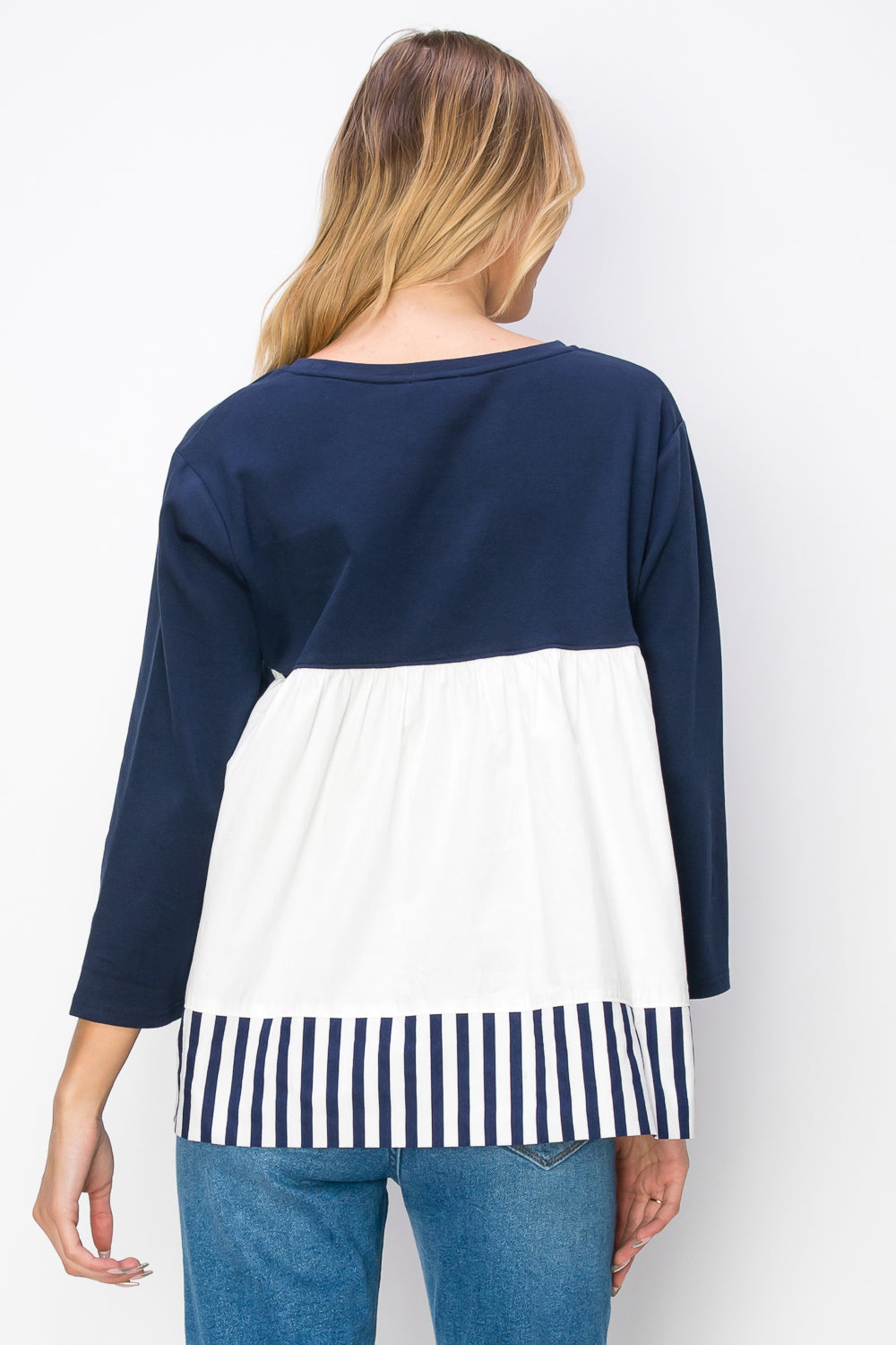 Regina Pointe Knit with Stripes