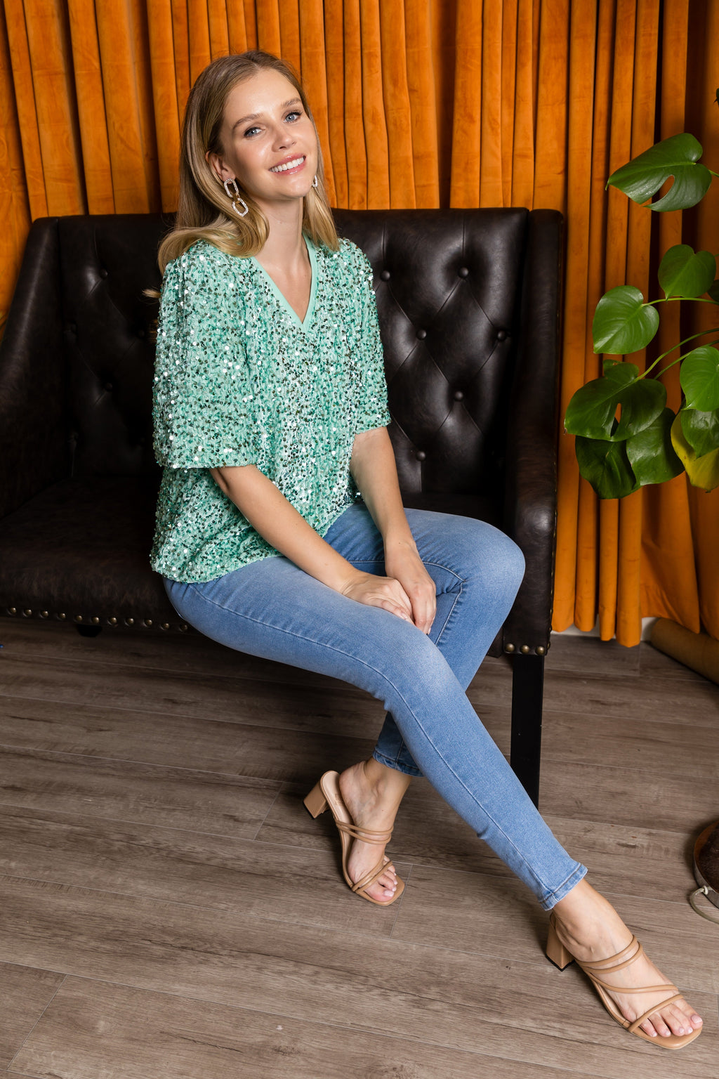 Wevanna Sparkling Sequin Top