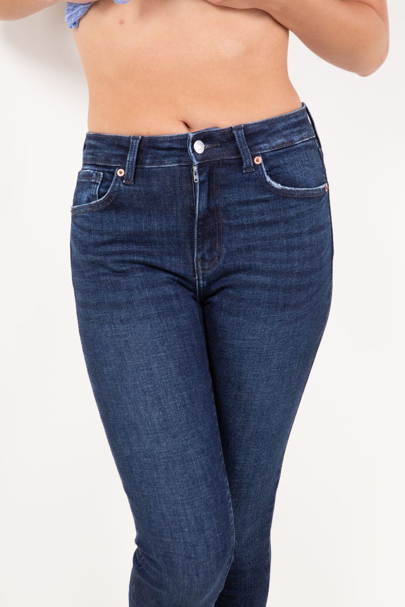 Artemis Vintage | Noir Corset High Rise Super Skinny Jeans