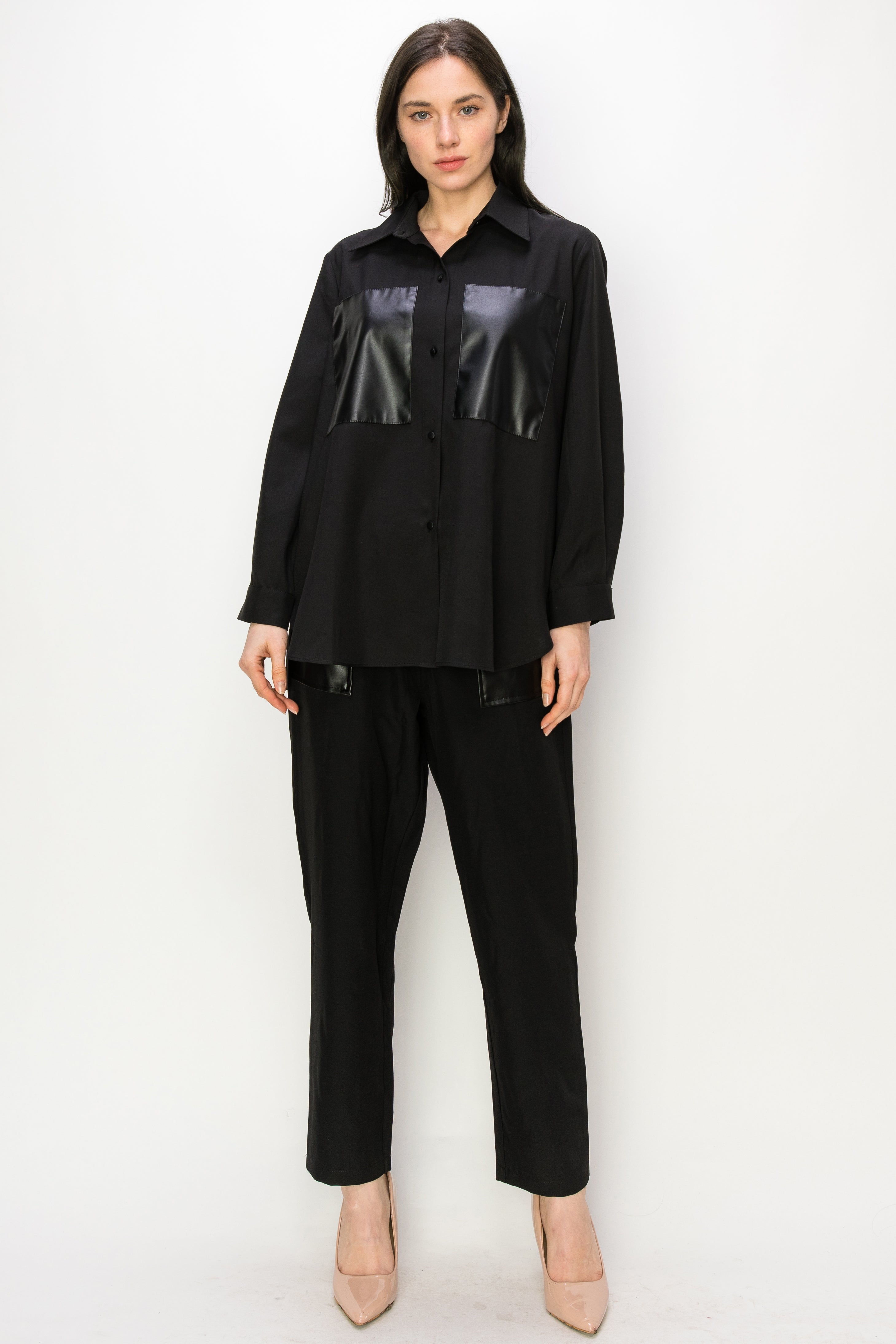 Willette Pant with Leather Pockets
