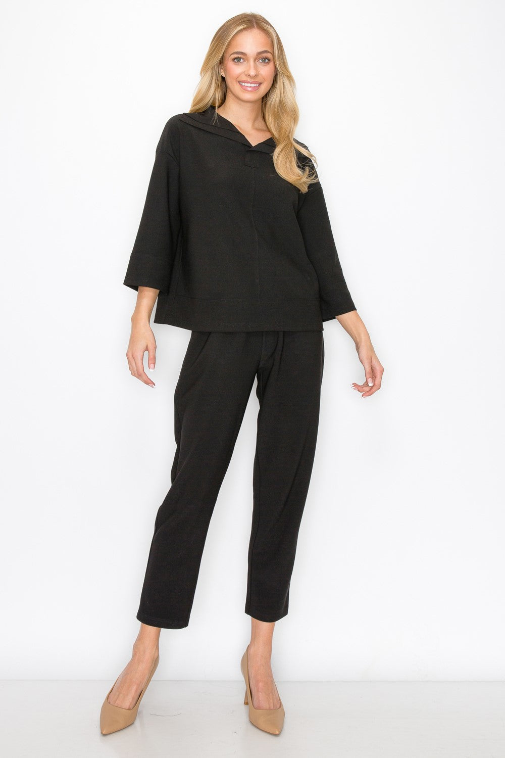 Kellie Stretch Crepe Knit Pant