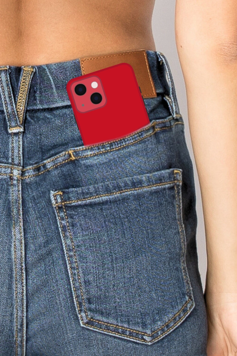 ECO ZERO COTTON Corset High Rise Phone Pocket Bootcut Jeans