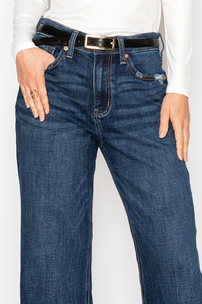 RELAXED HIGH RISE ANKLE STRAIGHT