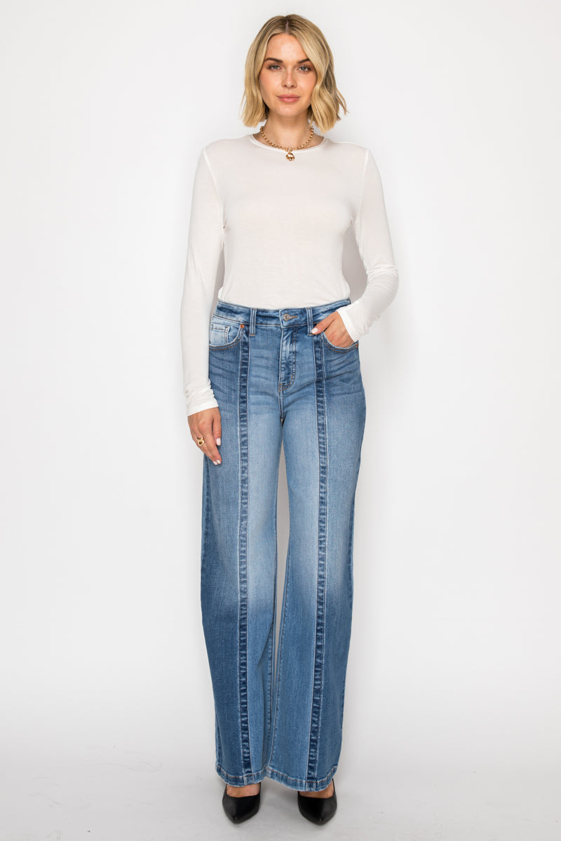 Artemis Vintage | TUMMY CONTROL 90'S VINTAGE HIGH RISE STRETCH WIDE JEANS