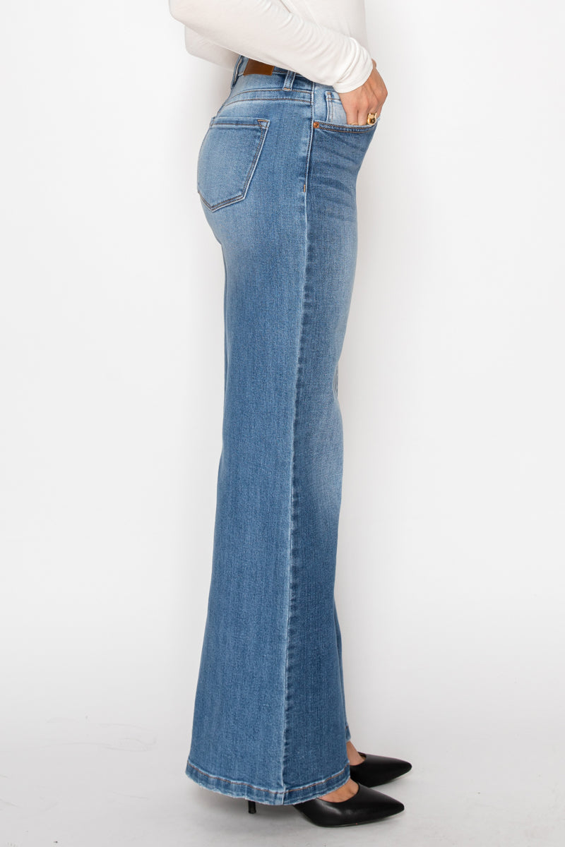 Artemis Vintage | TUMMY CONTROL 90'S VINTAGE HIGH RISE STRETCH WIDE JEANS