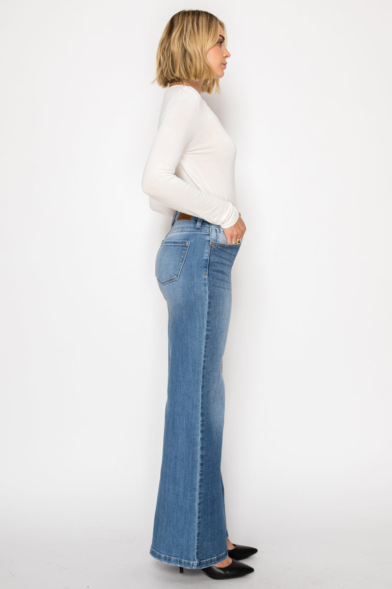 Artemis Vintage | TUMMY CONTROL 90'S VINTAGE HIGH RISE STRETCH WIDE JEANS