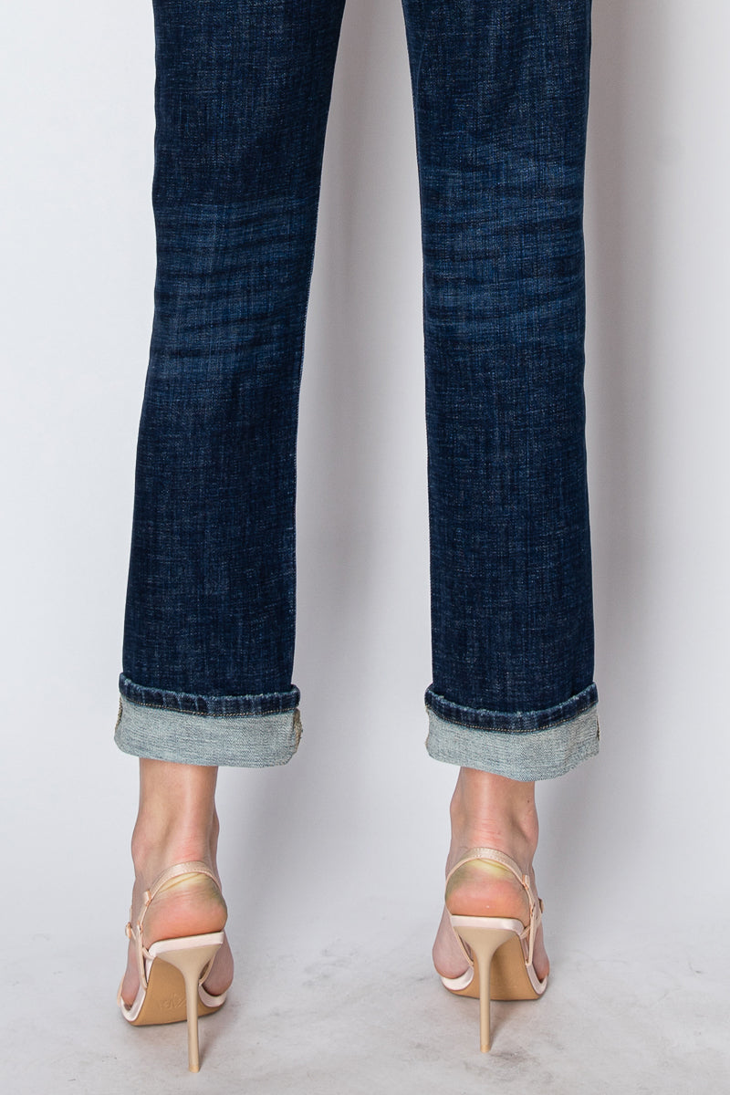 Artemis Vintage | Zephyra Tummy Control High Rise Stretch Straight w/ Single Cuff