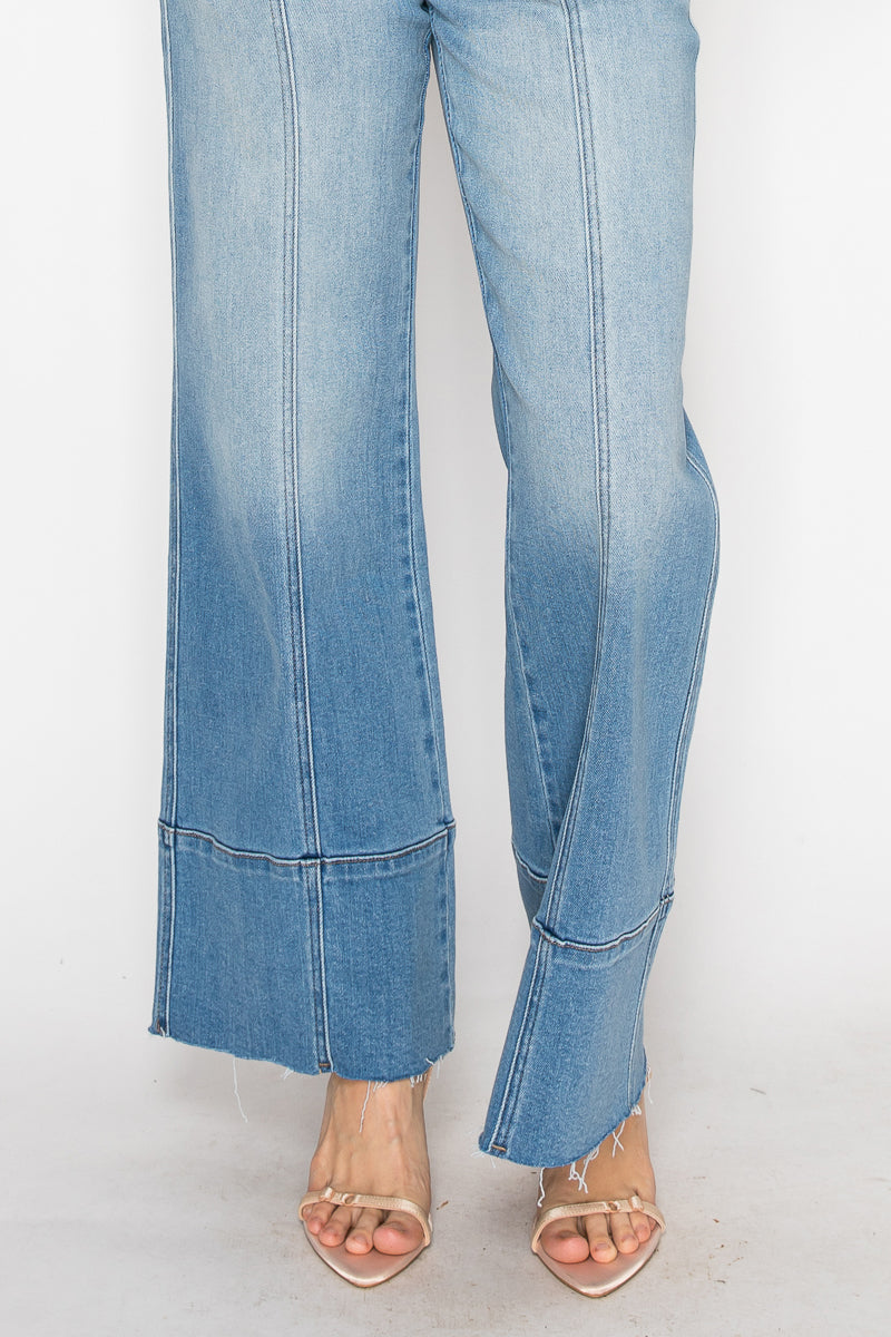 Eco Friendly Tummy Control Slim Palazzo Jeans