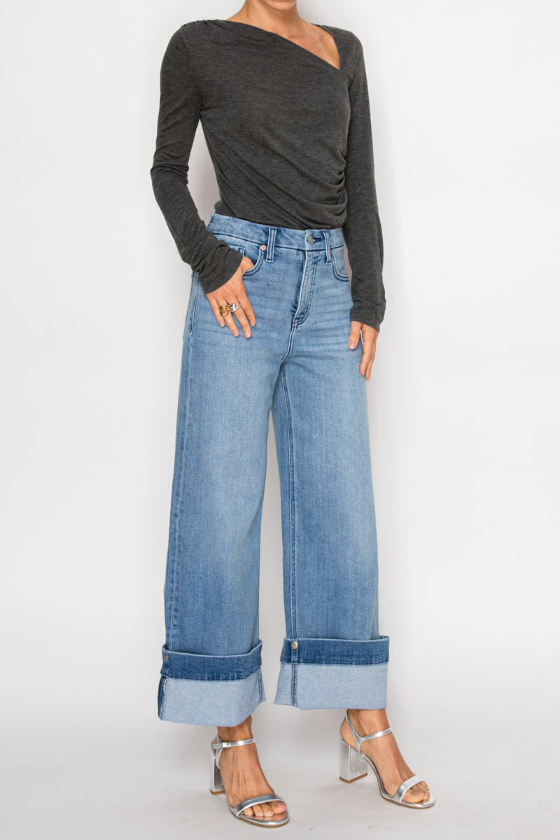 Artemis Vintage | TUMMY CONTROL HIGH RISE A-WIDE JEANS