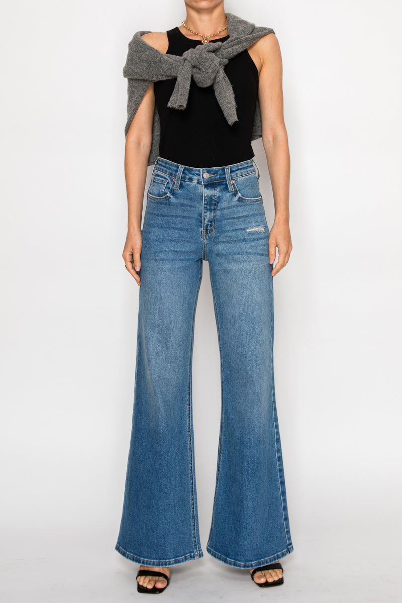 Artemis Vintage | TUMMY CONTROL RELAXED HIGH RISE PALAZZO JEANS *Signature*