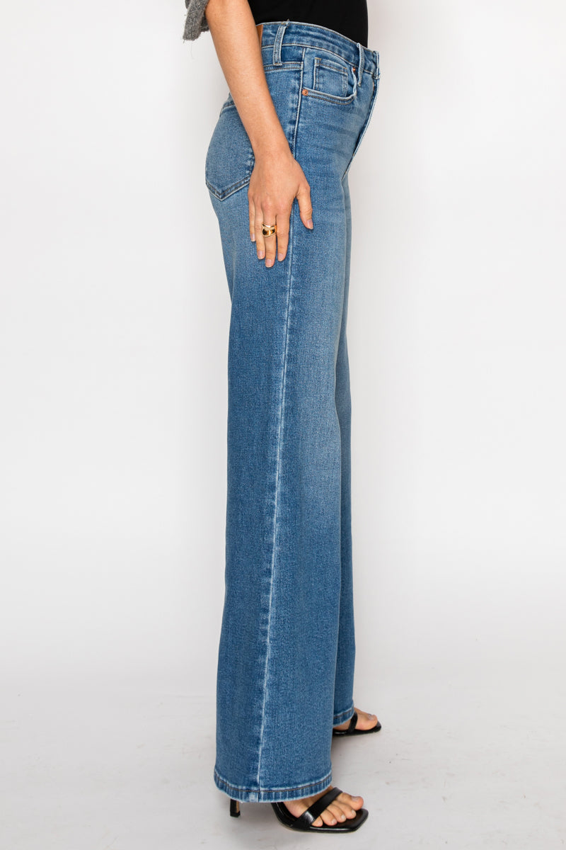 Artemis Vintage | TUMMY CONTROL RELAXED HIGH RISE PALAZZO JEANS *Signature*