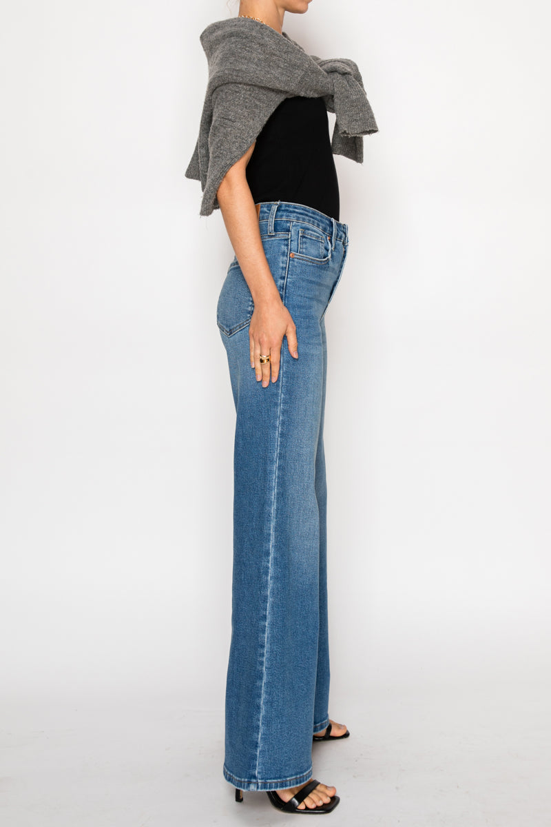 Artemis Vintage | TUMMY CONTROL RELAXED HIGH RISE PALAZZO JEANS *Signature*