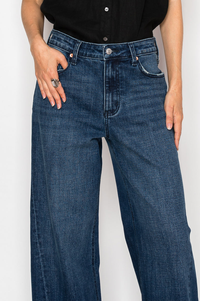 High Rise A-Wide Jeans