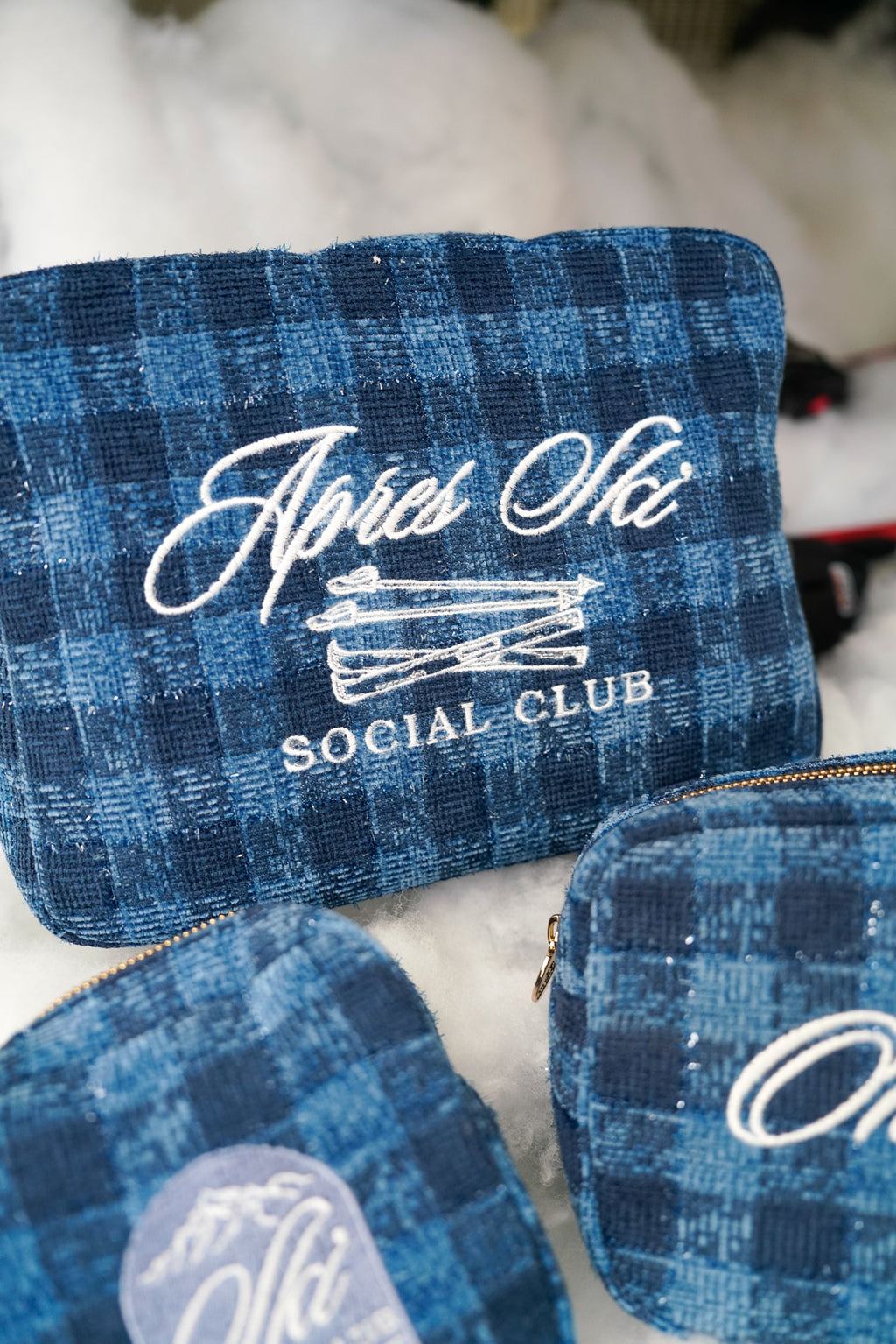 Apres Ski Social Club - Navy Plaid XL Bag