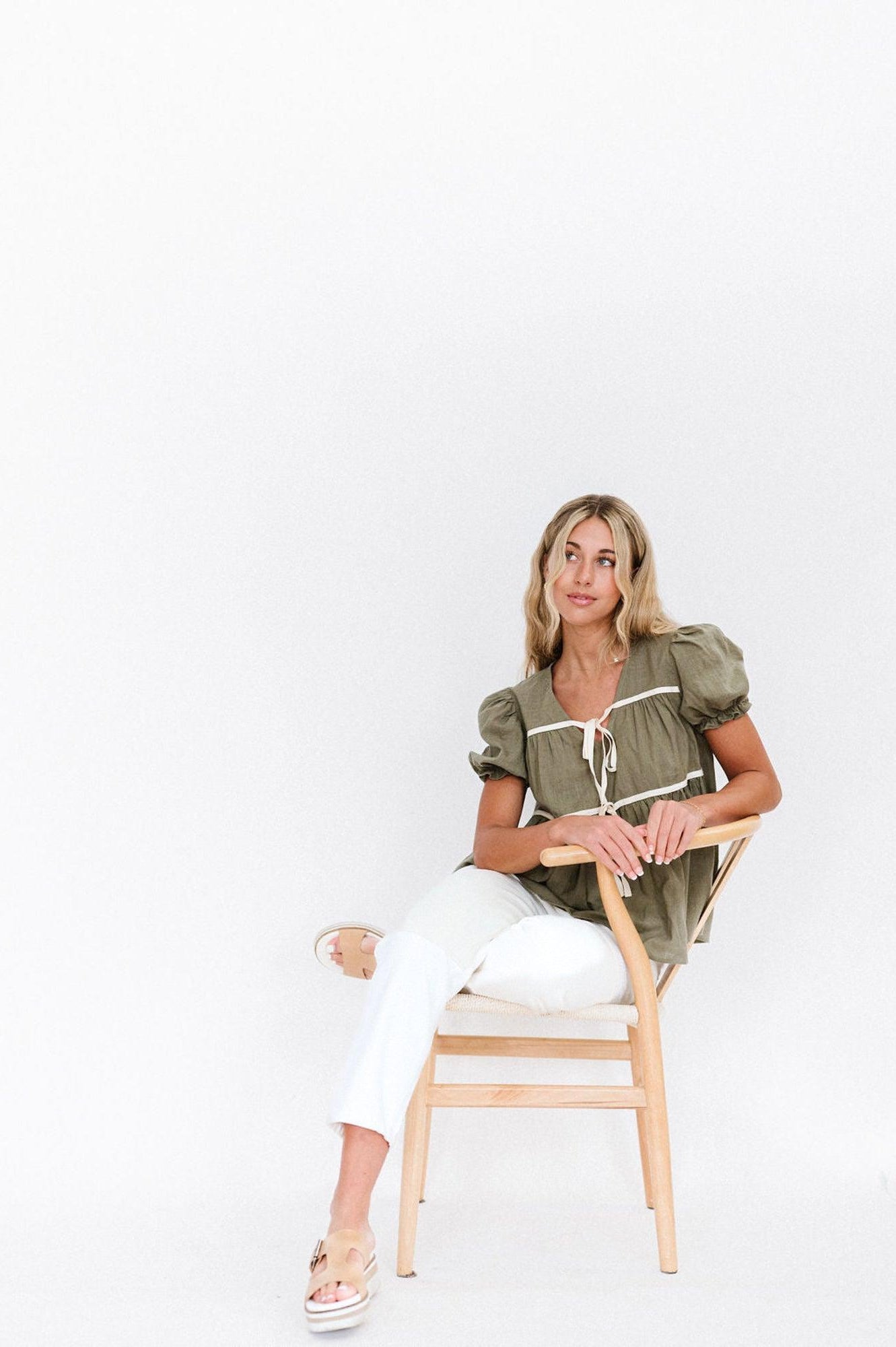 Winny Top in Olive