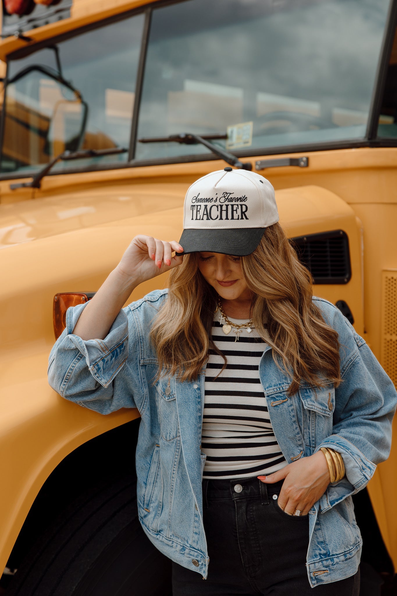 Someone's Favorite Teacher - Black Vintage Trucker Hat