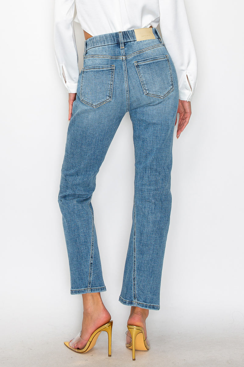 Tummy Control High Rise Straight Jeans
