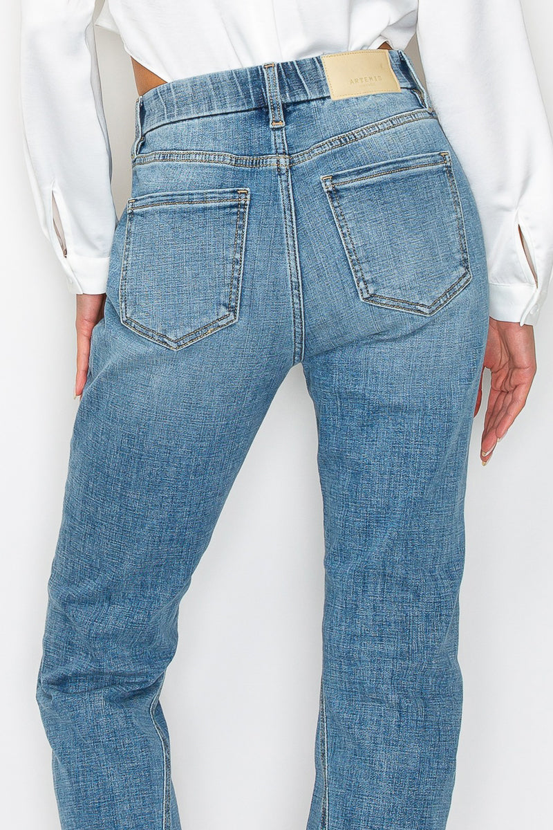 Tummy Control High Rise Straight Jeans