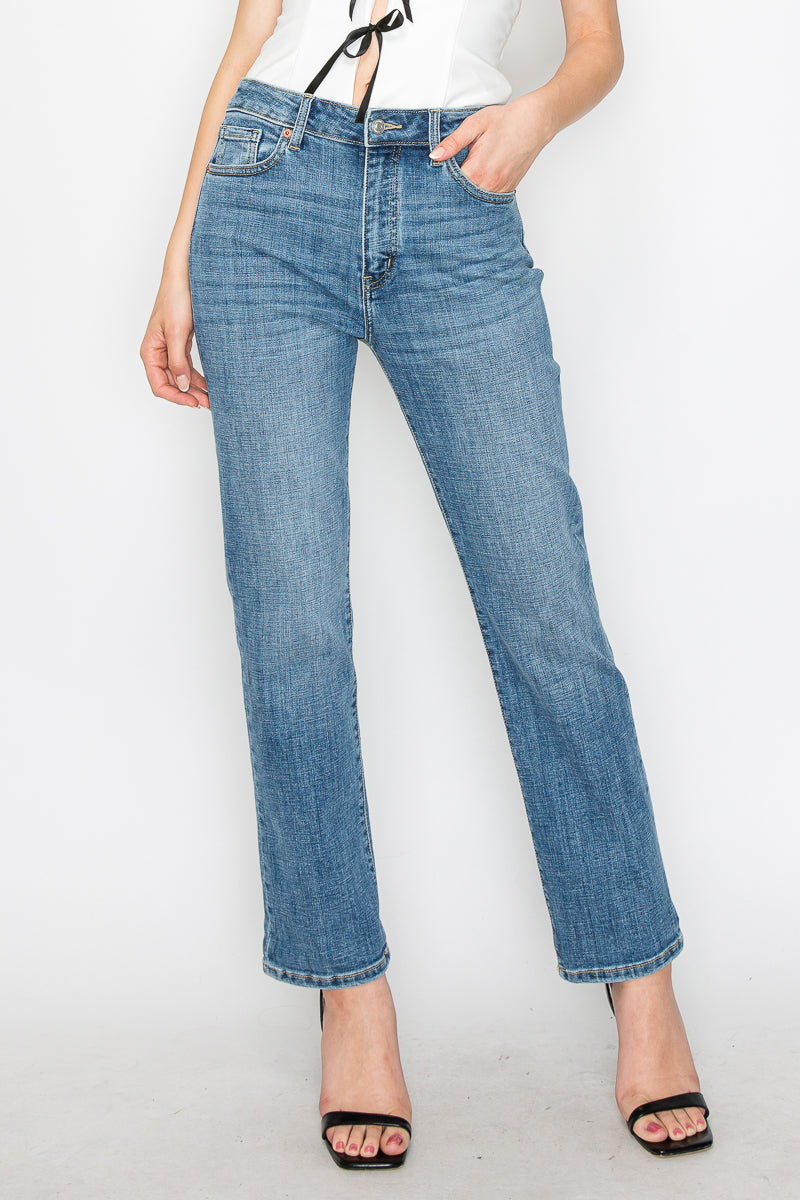 Artemis Vintage | Tummy Control High Rise Slim Straight Jeans