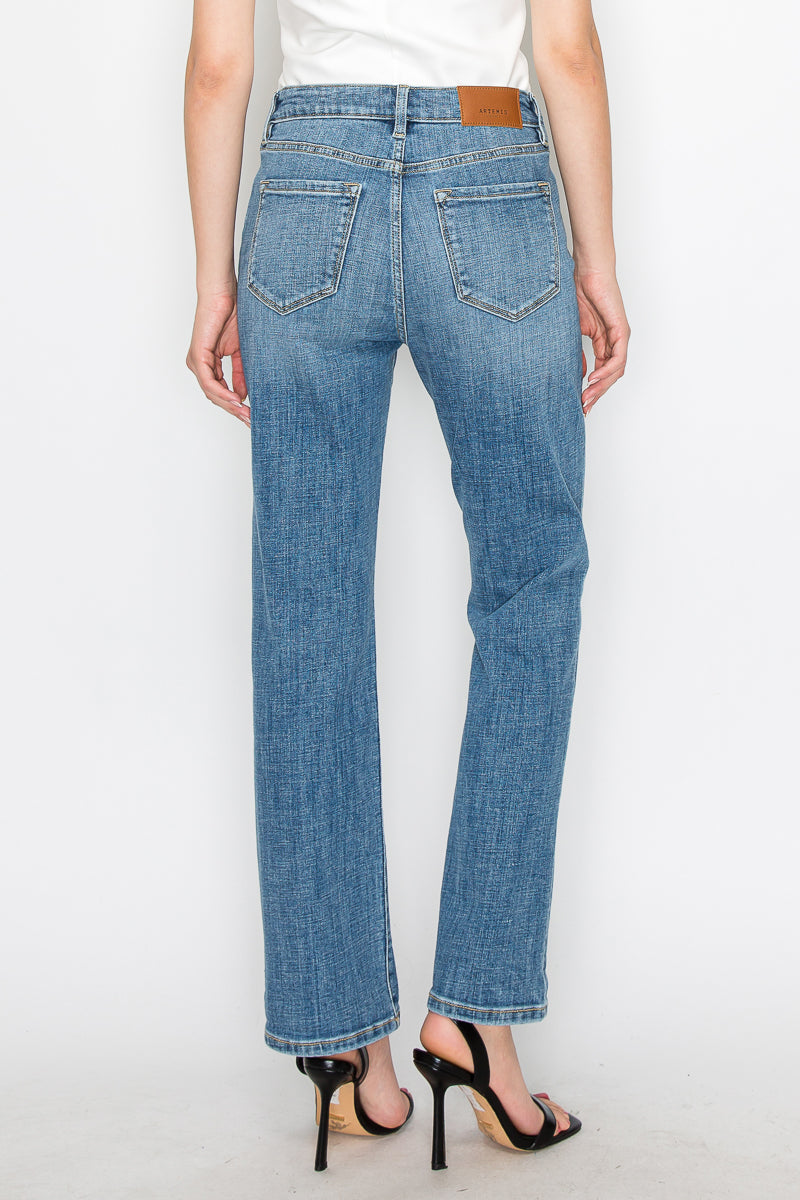 Artemis Vintage | Tummy Control High Rise Slim Straight Jeans