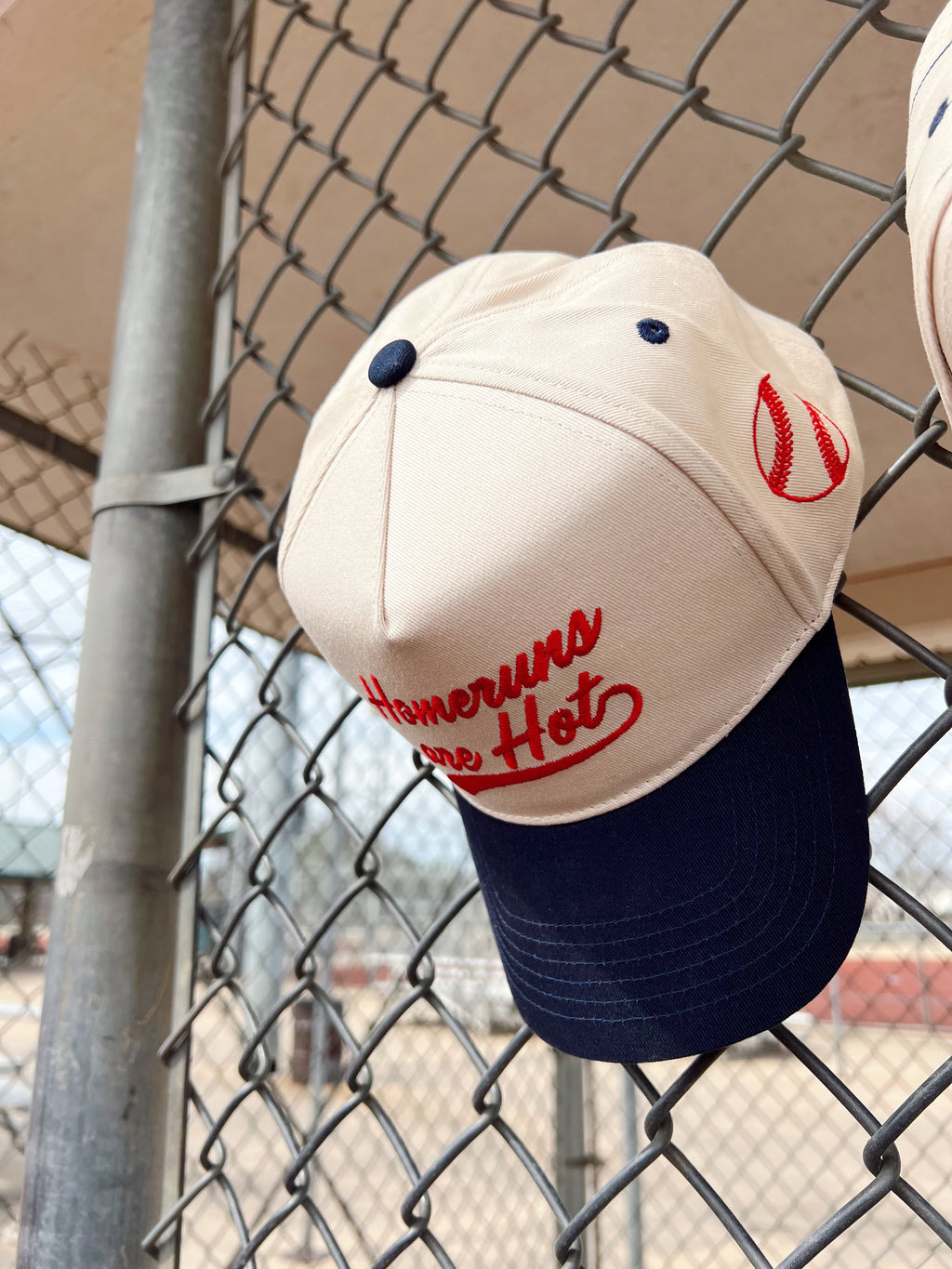 Homeruns are Hot - Navy Vintage Trucker Hat