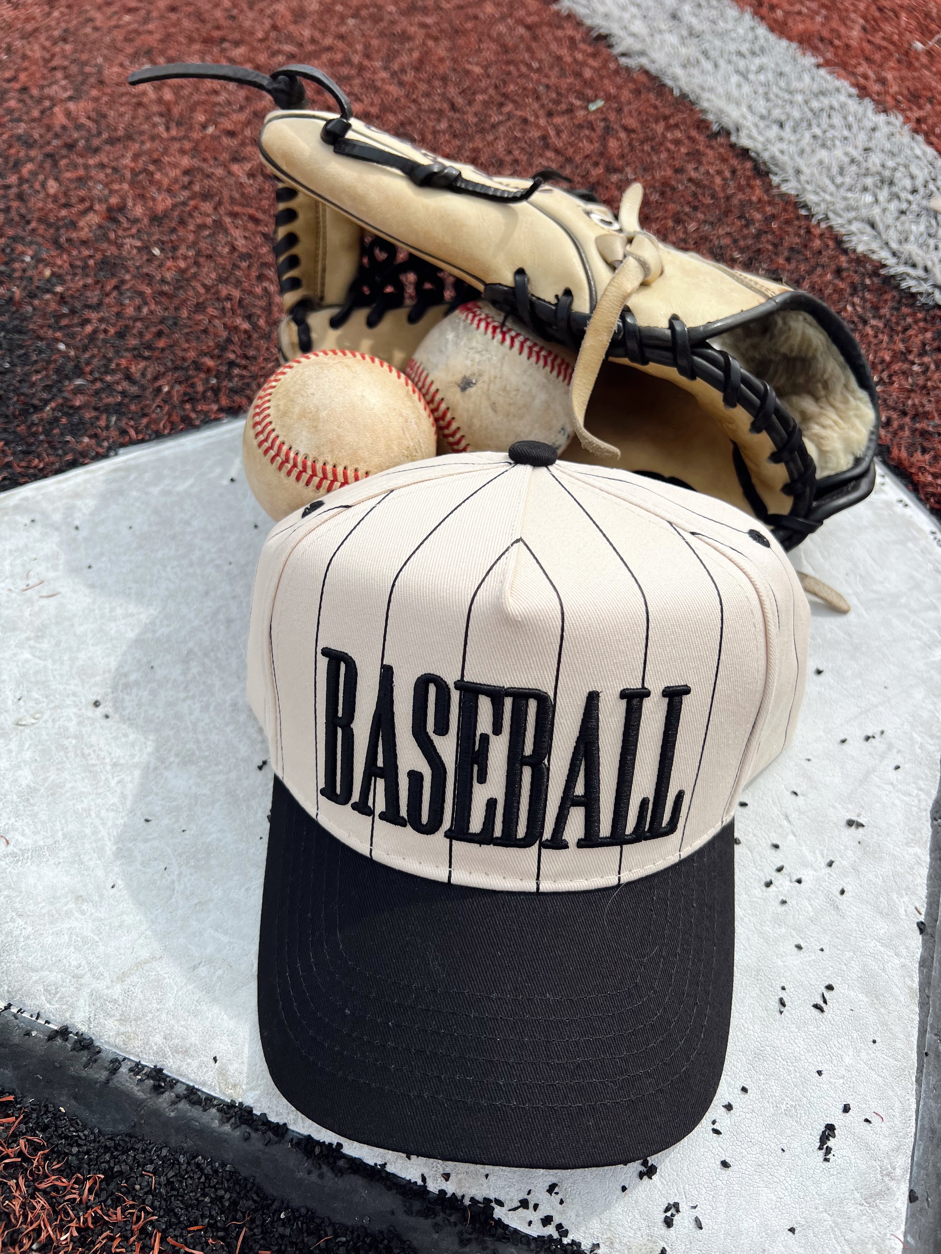 Baseball - Black Stripe Vintage Trucker Hat