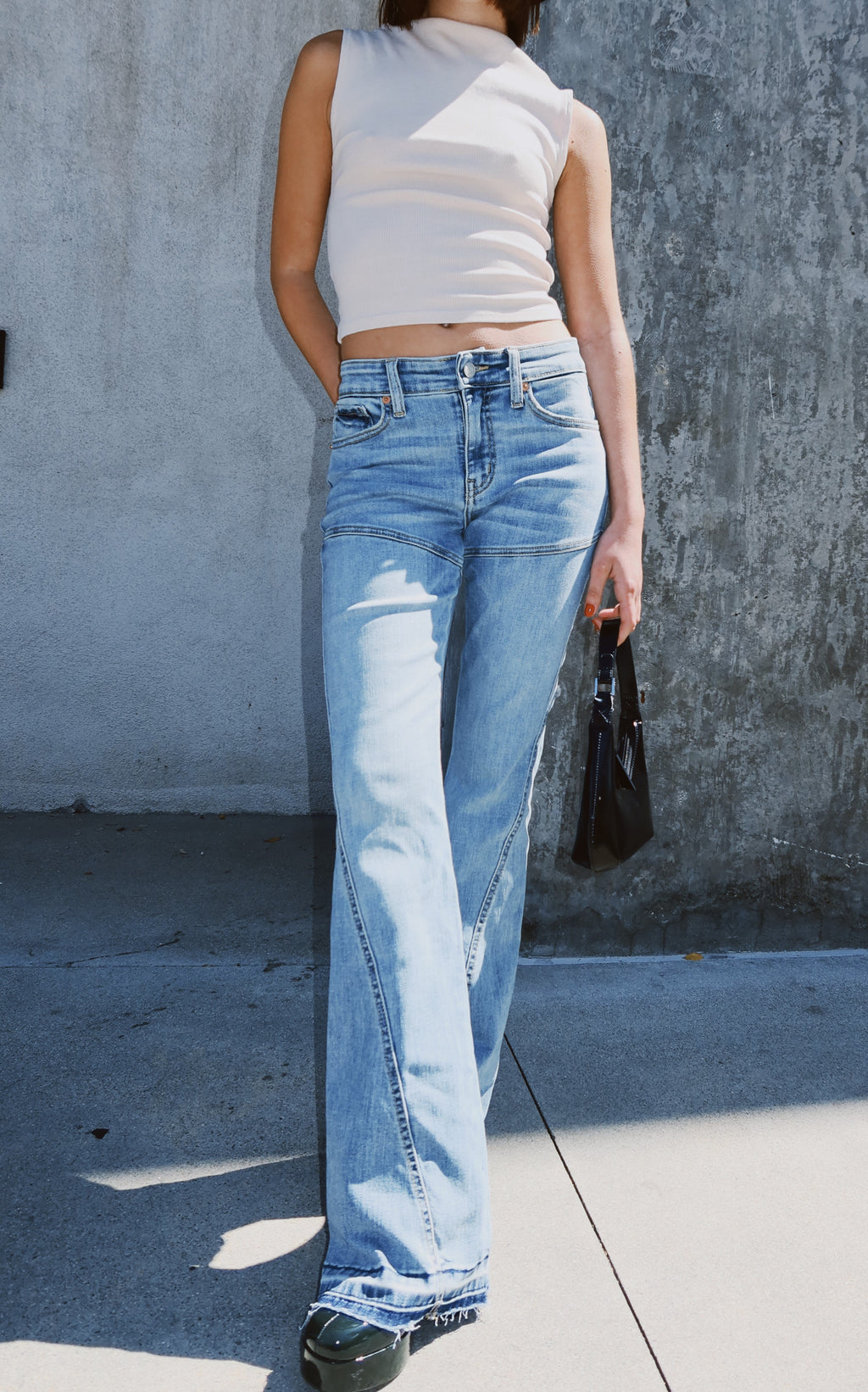 Brianna High Rise Skinny Flare