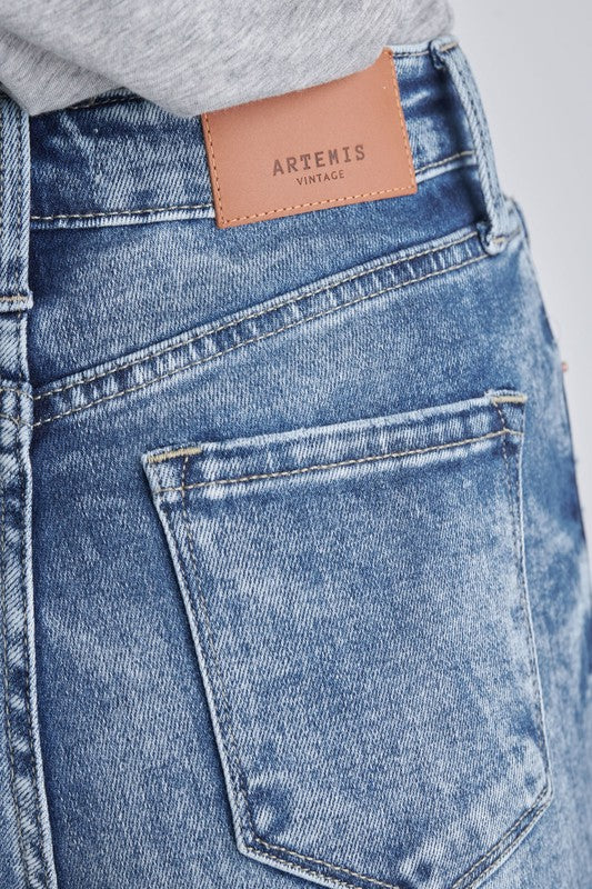 Artemis Vintage |Aubree High Rise Stretch Distressed Mom Jeans